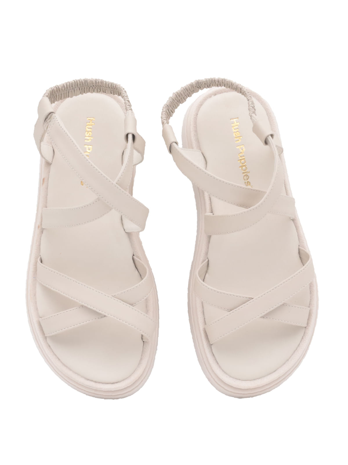 Sandalia Cuero Victoria Blanca para Mujer Hush Puppies 6