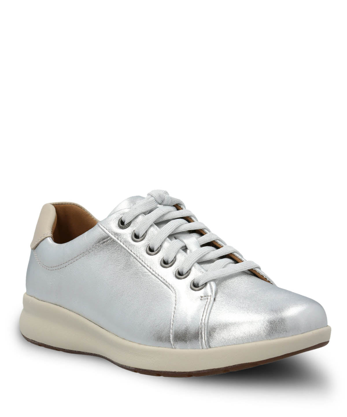Zapatilla Cuero Mujer Spinal Laceup Metalizada Hush Puppies 1