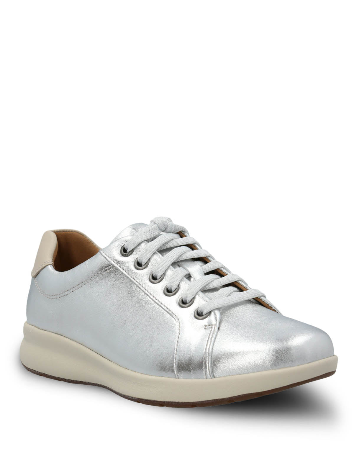 Zapatilla Cuero Mujer Spinal Laceup Metalizada Hush Puppies 1