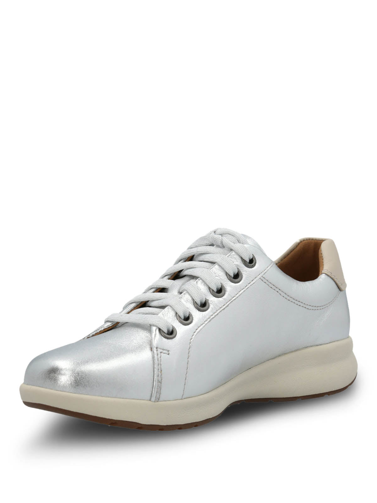 Zapatilla Cuero Mujer Spinal Laceup Metalizada Hush Puppies 4