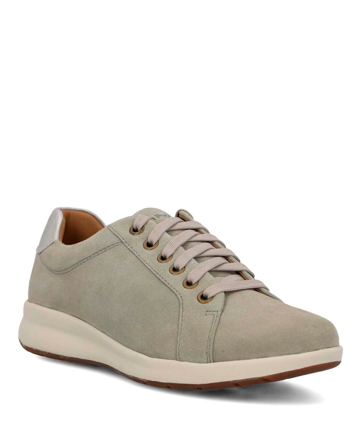 Zapatilla Cuero Mujer Spinal Laceup Gris 1