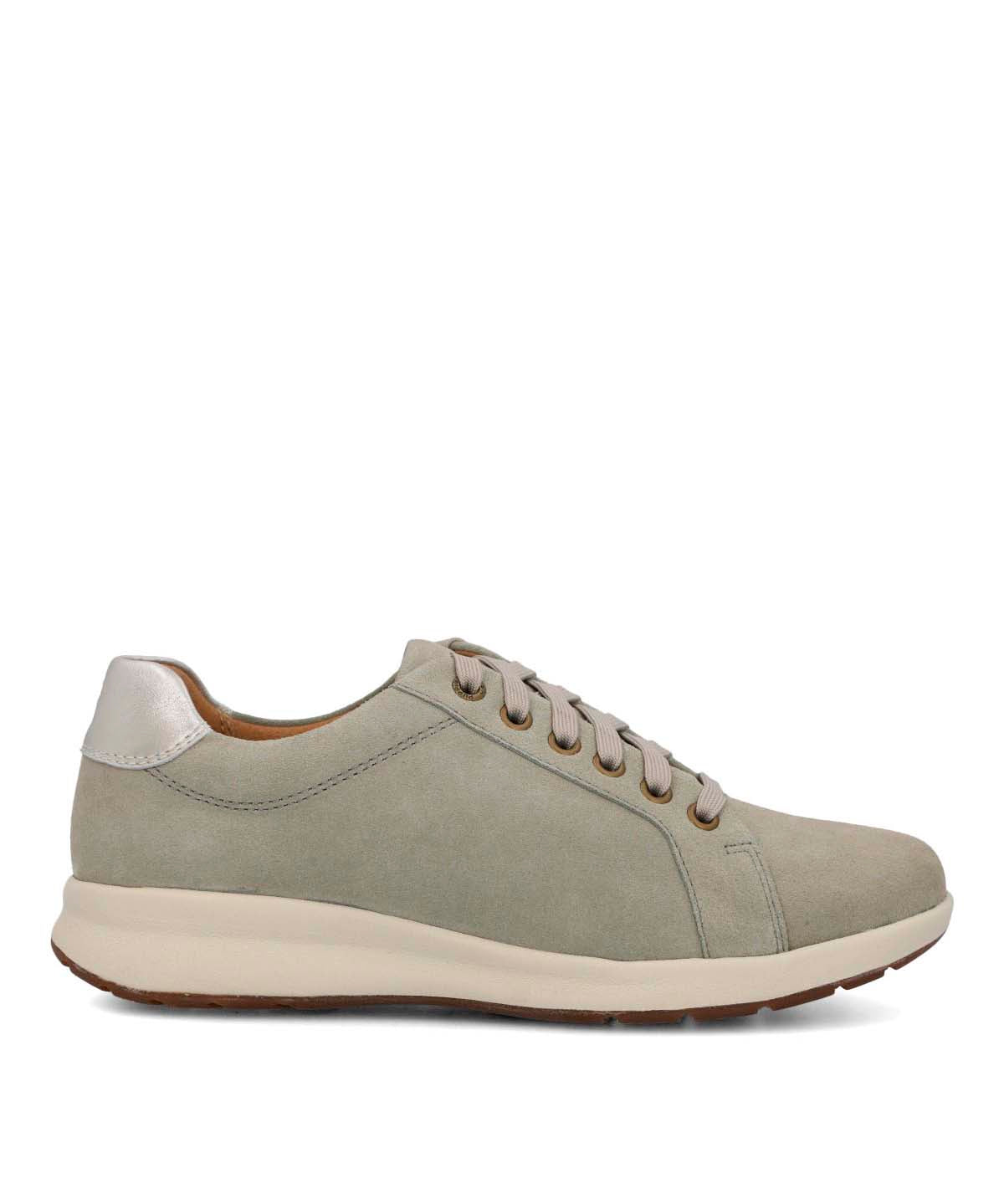 Zapatilla Cuero Mujer Spinal Laceup Gris 2