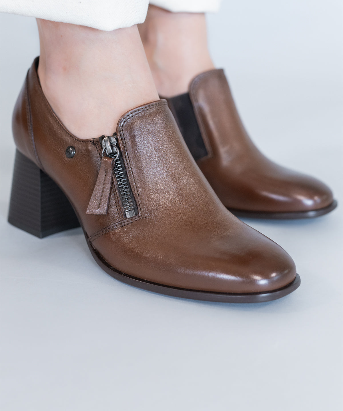 Zapato Vestir Pomell Para Mujer Café 2