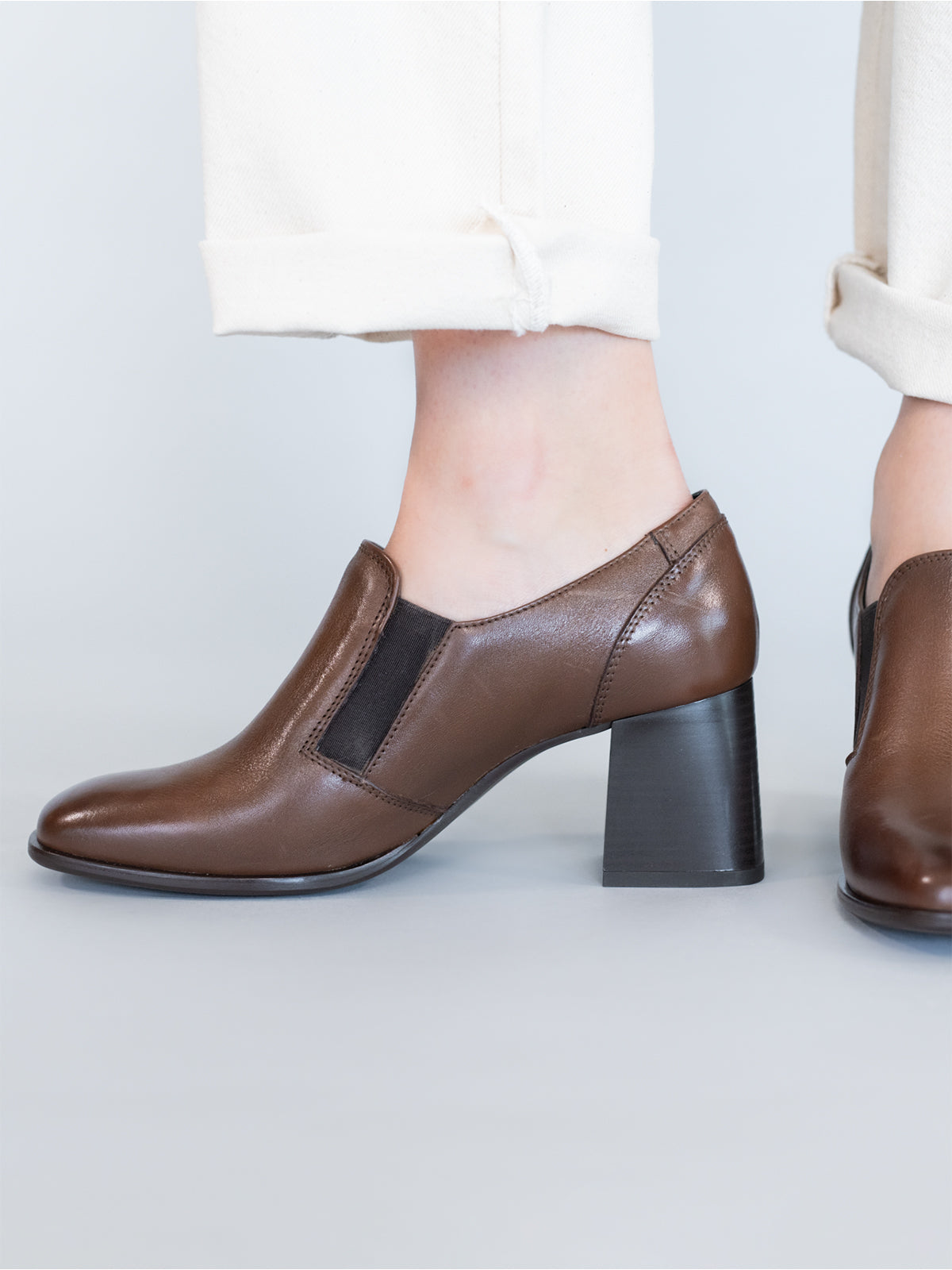 Zapato Vestir Pomell Para Mujer Café 5