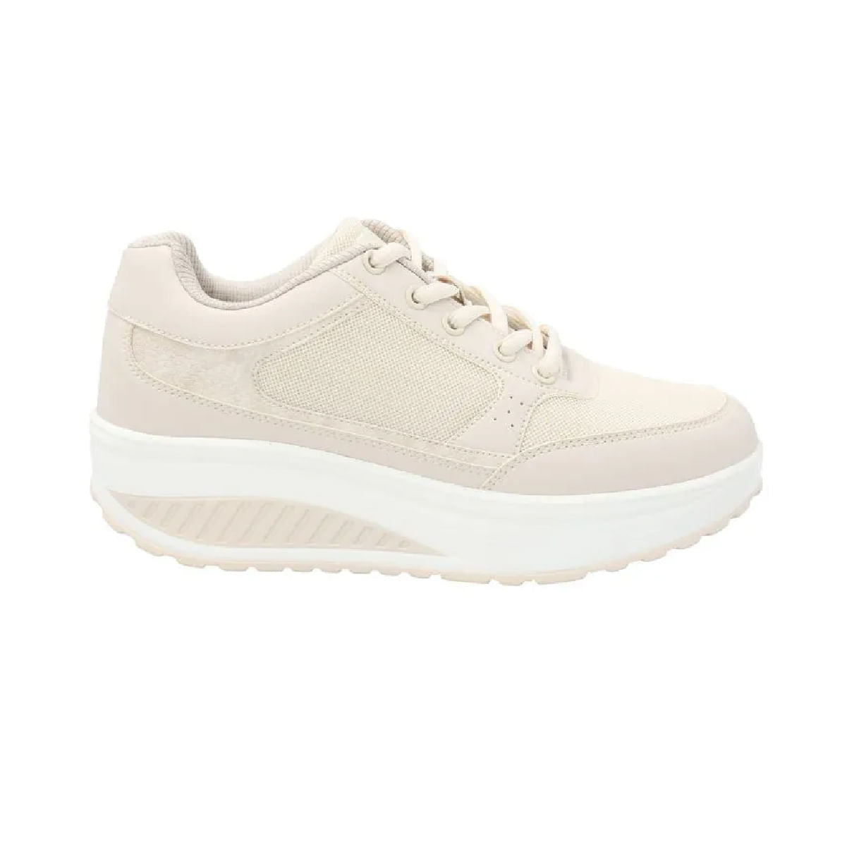 Zapatilla Coral Para Mujer Beige 1